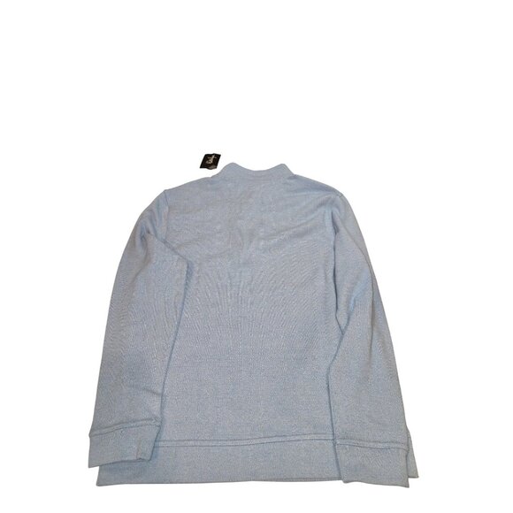 Walyer Hagen Mens Midweight 1/4 Zip Pullover Sweatshirt Blue Heather Sz S - Picture 9 of 9